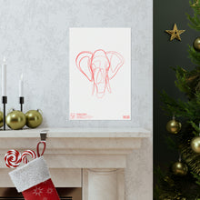 Load image into Gallery viewer, Elephant Motif Matte Print