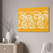 Load image into Gallery viewer, Continuous Yellow Study Motif Canvas Print
