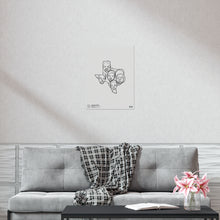 Load image into Gallery viewer, Lonestar Motif Print
