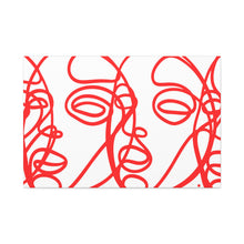 Load image into Gallery viewer, Continuous Red Study Motif Canvas Print
