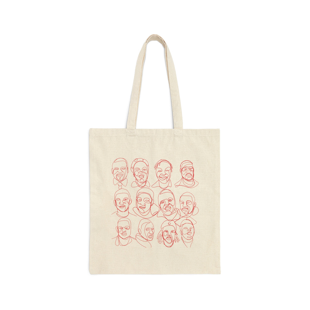 Faces Tote Bag