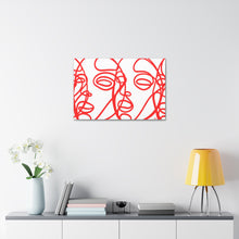 Load image into Gallery viewer, Continuous Red Study Motif Canvas Print
