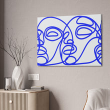 Load image into Gallery viewer, Continuous Blue Study Motif Canvas Print
