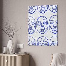 Load image into Gallery viewer, Identity in Blue Motif Canvas Print

