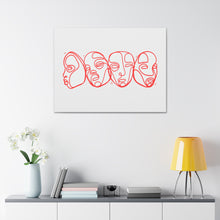 Load image into Gallery viewer, Red Face Study Motif Canvas Print
