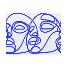 Load image into Gallery viewer, Continuous Blue Study Motif Canvas Print
