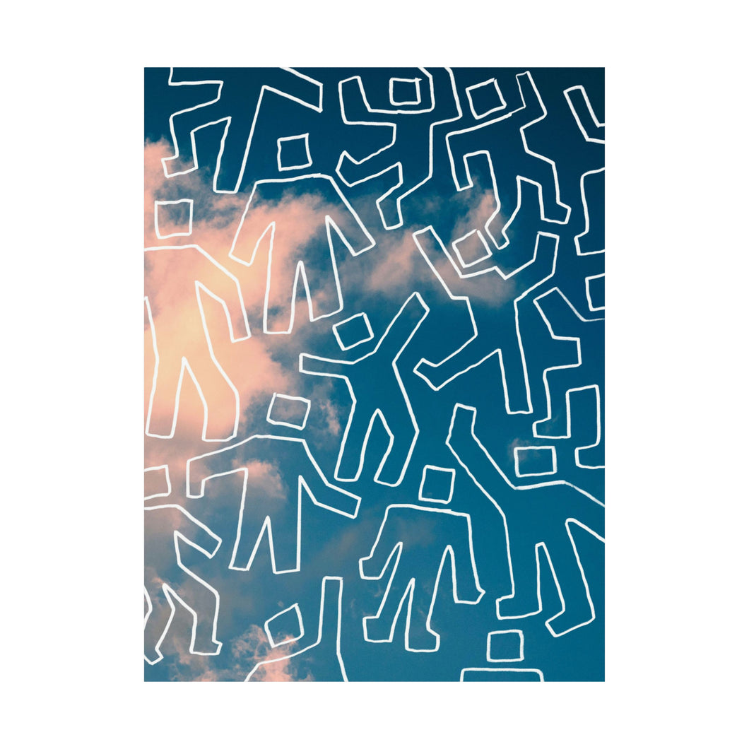 Cloud Patterned Print 01