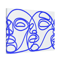 Load image into Gallery viewer, Continuous Blue Study Motif Canvas Print
