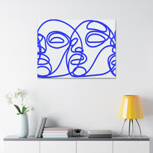 Load image into Gallery viewer, Continuous Blue Study Motif Canvas Print
