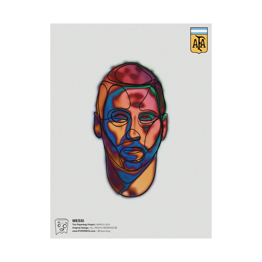 Messi Motif Print