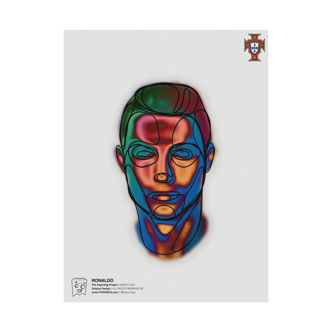 Ronaldo Motif Print