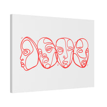 Load image into Gallery viewer, Red Face Study Motif Canvas Print
