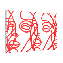 Load image into Gallery viewer, Continuous Red Study Motif Canvas Print
