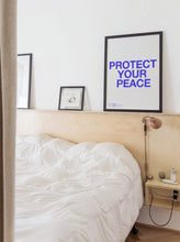 Load image into Gallery viewer, Peace Blue Matte Print
