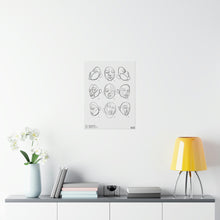 Load image into Gallery viewer, Seasons Motif White Print
