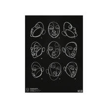 Load image into Gallery viewer, Seasons Motif Black Print
