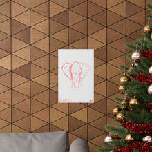 Load image into Gallery viewer, Elephant Motif Matte Print
