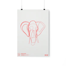 Load image into Gallery viewer, Elephant Motif Matte Print
