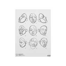 Load image into Gallery viewer, Seasons Motif White Print
